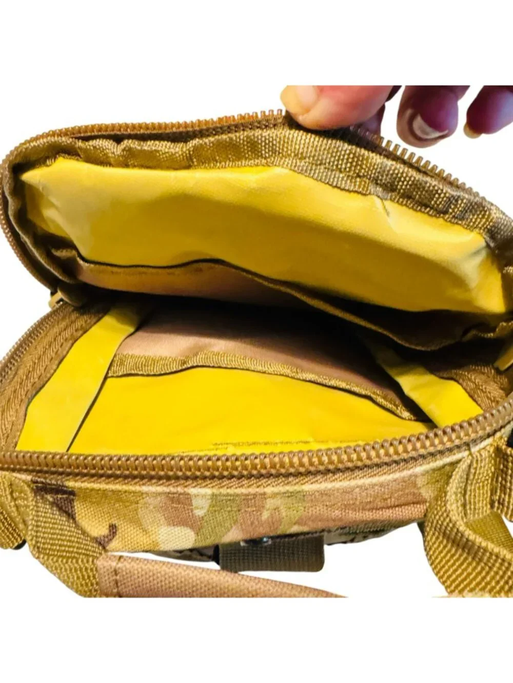 Tactical Camo Sling Backpack With Adjustable Strap